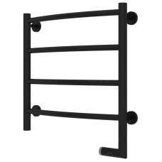 Полотенцесушитель электрический 500х500 черный матовый МЭМ правый Сунержа Галант 2.0 31-5201-5050