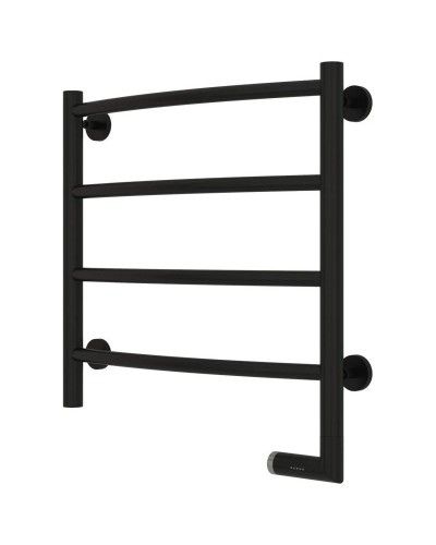 Полотенцесушитель электрический 500х500 черный матовый МЭМ правый Сунержа Галант 2.0 31-5201-5050