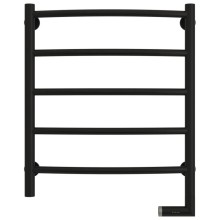 Полотенцесушитель электрический 600х500 черный матовый МЭМ правый Сунержа Галант 2.0 31-5201-6050