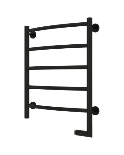 Полотенцесушитель электрический 600х500 черный матовый МЭМ правый Сунержа Галант 2.0 31-5201-6050