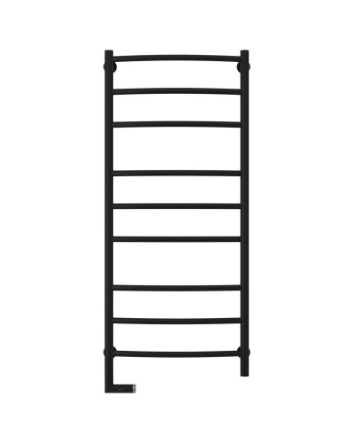 Полотенцесушитель электрический 1200х500 черный матовый МЭМ левый Сунержа Галант 2.0 31-5200-1250