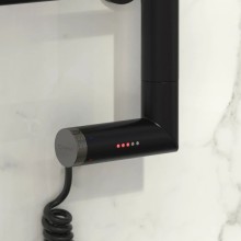 Полотенцесушитель электрический 1200х500 черный матовый МЭМ правый Сунержа Галант 2.0 31-5201-1250