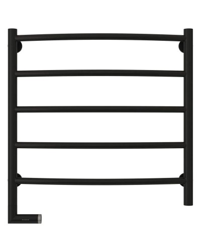 Полотенцесушитель электрический 600х600 черный матовый МЭМ левый Сунержа Галант 2.0 31-5200-6060