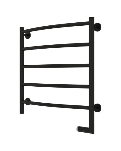 Полотенцесушитель электрический 600х600 черный матовый МЭМ правый Сунержа Галант 2.0 31-5201-6060