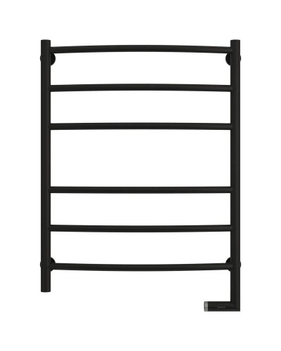 Полотенцесушитель электрический 800х600 черный матовый МЭМ правый Сунержа Галант 2.0 31-5201-8060