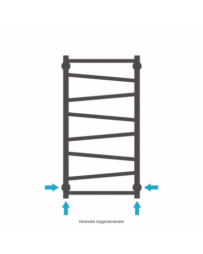 Полотенцесушитель водяной 800х400 белый глянец Сунержа Сирокко 12-0253-8040