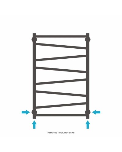 Полотенцесушитель водяной 800х500 шампань Сунержа Сирокко 020-0253-8050