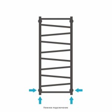 Полотенцесушитель водяной 1000х400 шампань матовая Сунержа Сирокко 022-0253-1040