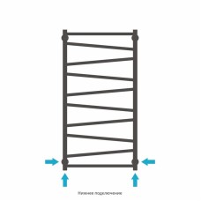 Полотенцесушитель водяной 1000х500 шампань матовая Сунержа Сирокко 022-0253-1050
