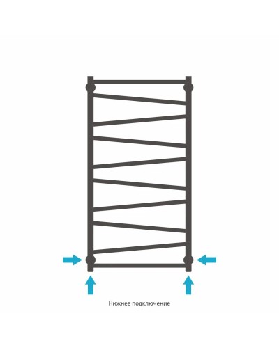 Полотенцесушитель водяной 1000х500 золотой матовый Сунержа Сирокко 032-0253-1050