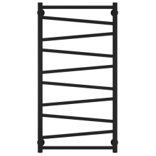 Полотенцесушитель водяной 1000х500 черный матовый Сунержа Сирокко 31-0253-1050