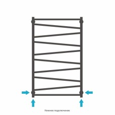 Полотенцесушитель водяной 1000х600 состаренная латунь Сунержа Сирокко 051-0253-1060
