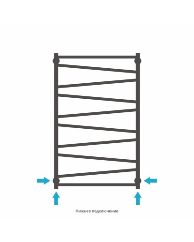 Полотенцесушитель водяной 1000х600 сатин Сунержа Сирокко 071-0253-1060