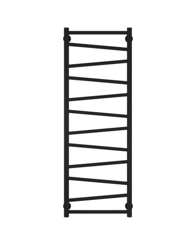 Полотенцесушитель водяной 1200х400 черный матовый Сунержа Сирокко 31-0253-1240
