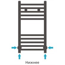 Полотенцесушитель водяной 600х300 золотой матовый Сунержа Модус 032-0250-6030