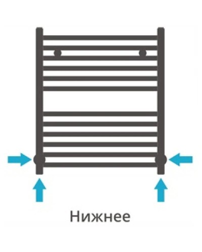 Полотенцесушитель водяной 600х500 золотой Сунержа Модус 03-0250-6050