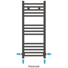 Полотенцесушитель водяной 800х300 золотой Сунержа Модус 03-0250-8030
