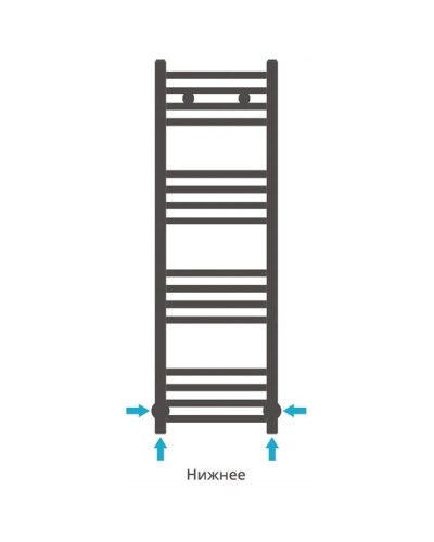 Полотенцесушитель водяной 1000х300 темный титан муар Сунержа Модус 15-0250-1030