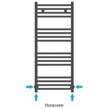 Полотенцесушитель водяной 1000х400 темный титан муар Сунержа Модус 15-0250-1040