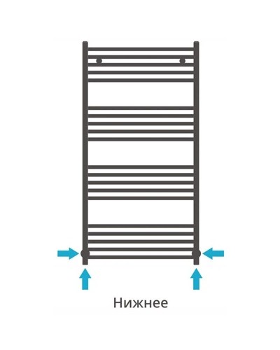Полотенцесушитель водяной 1200х600 золотой Сунержа Модус 03-0250-1260