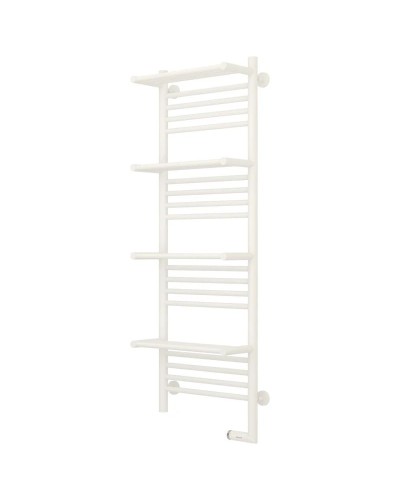 Полотенцесушитель электрический 1200х400 белый матовый МЭМ правый Сунержа Богема с полкой 2.0 30-5209-1240