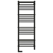 Полотенцесушитель электрический 1200х400 черный матовый МЭМ левый Сунержа Богема с полкой 2.0 31-5208-1240