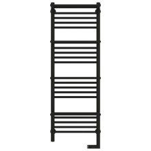 Полотенцесушитель электрический 1200х400 черный матовый МЭМ правый Сунержа Богема с полкой 2.0 31-5209-1240