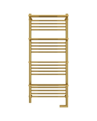 Полотенцесушитель электрический 1200х500 золотой МЭМ правый Сунержа Богема с полкой 2.0 03-5209-1250