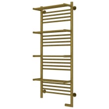 Полотенцесушитель электрический 1200х500 состаренная бронза МЭМ правый Сунержа Богема с полкой 2.0 05-5209-1250