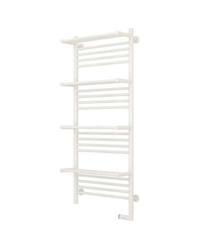 Полотенцесушитель электрический 1200х500 белый глянец МЭМ правый Сунержа Богема с полкой 2.0 12-5209-1250