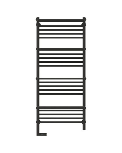 Полотенцесушитель электрический 1200х500 темный титан муар МЭМ левый Сунержа Богема с полкой 2.0 15-5208-1250