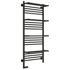 Полотенцесушитель электрический 1200х500 темный титан муар МЭМ левый Сунержа Богема с полкой 2.0 15-5208-1250