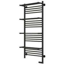 Полотенцесушитель электрический 1200х500 темный титан муар МЭМ правый Сунержа Богема с полкой 2.0 15-5209-1250