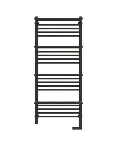 Полотенцесушитель электрический 1200х500 темный титан муар МЭМ правый Сунержа Богема с полкой 2.0 15-5209-1250