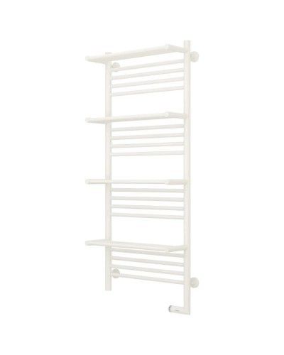 Полотенцесушитель электрический 1200х500 белый матовый МЭМ правый Сунержа Богема с полкой 2.0 30-5209-1250