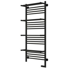 Полотенцесушитель электрический 1200х500 черный матовый МЭМ правый Сунержа Богема с полкой 2.0 31-5209-1250