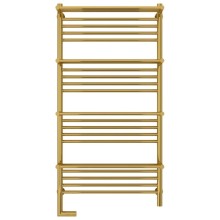 Полотенцесушитель электрический 1200х600 золотой МЭМ левый Сунержа Богема с полкой 2.0 03-5208-1260