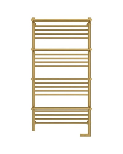 Полотенцесушитель электрический 1200х600 золотой матовый МЭМ правый Сунержа Богема с полкой 2.0 032-5209-1260