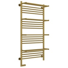 Полотенцесушитель электрический 1200х600 состаренная латунь МЭМ левый Сунержа Богема с полкой 2.0 051-5208-1260