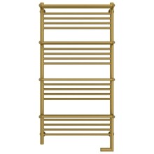 Полотенцесушитель электрический 1200х600 состаренная латунь МЭМ правый Сунержа Богема с полкой 2.0 051-5209-1260