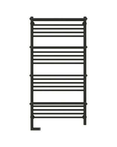 Полотенцесушитель электрический 1200х600 темный титан муар МЭМ левый Сунержа Богема с полкой 2.0 15-5208-1260