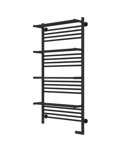 Полотенцесушитель электрический 1200х600 темный титан муар МЭМ правый Сунержа Богема с полкой 2.0 15-5209-1260