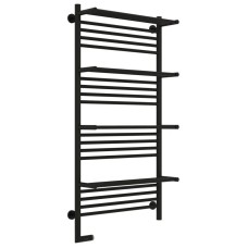 Полотенцесушитель электрический 1200х600 черный матовый МЭМ левый Сунержа Богема с полкой 2.0 31-5208-1260