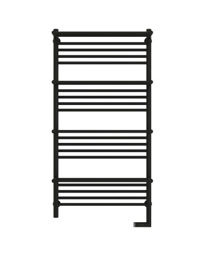 Полотенцесушитель электрический 1200х600 черный матовый МЭМ правый Сунержа Богема с полкой 2.0 31-5209-1260