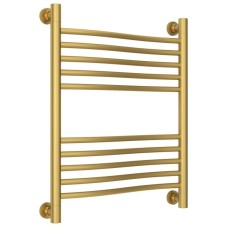 Полотенцесушитель водяной 600х500 золотой матовый Сунержа Флюид+ 032-0222-6050