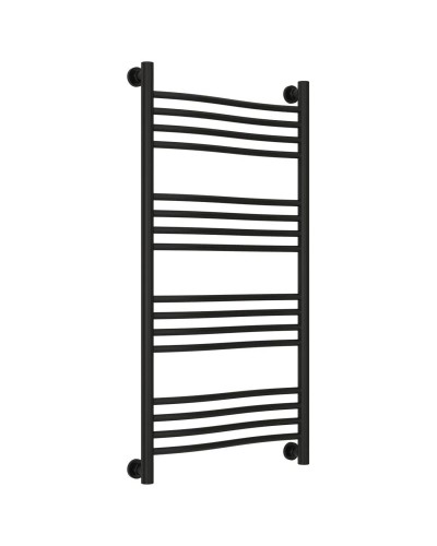 Полотенцесушитель водяной 1000х500 черный матовый Сунержа Флюид+ 31-0222-1050
