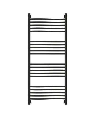 Полотенцесушитель водяной 1200х500 черный матовый Сунержа Флюид+ 31-0222-1250