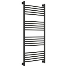 Полотенцесушитель водяной 1200х500 черный матовый Сунержа Флюид+ 31-0222-1250