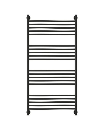 Полотенцесушитель водяной 1200х600 черный матовый Сунержа Флюид+ 31-0222-1260