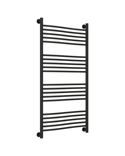 Полотенцесушитель водяной 1200х600 черный матовый Сунержа Флюид+ 31-0222-1260